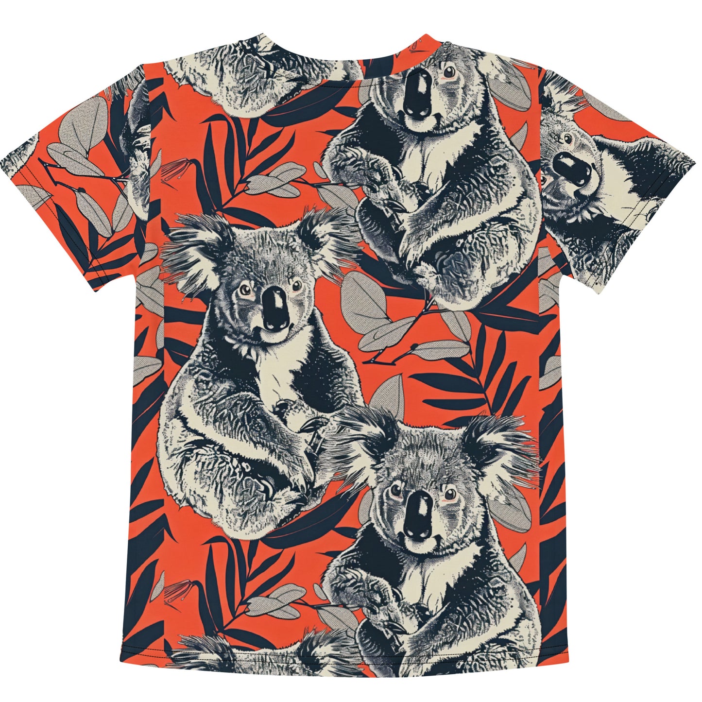 Kool Koala Kids Activewear Tee | Retro Koala Print T-shirt for Toddlers