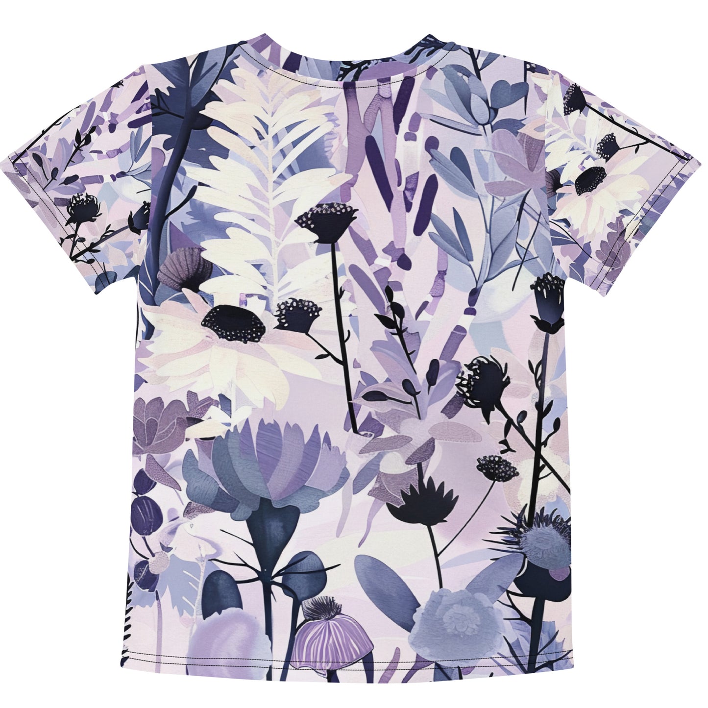 Wildflower Wonder Kids Activewear Tee | Aussie Purple Botanical Print | K is for Koala