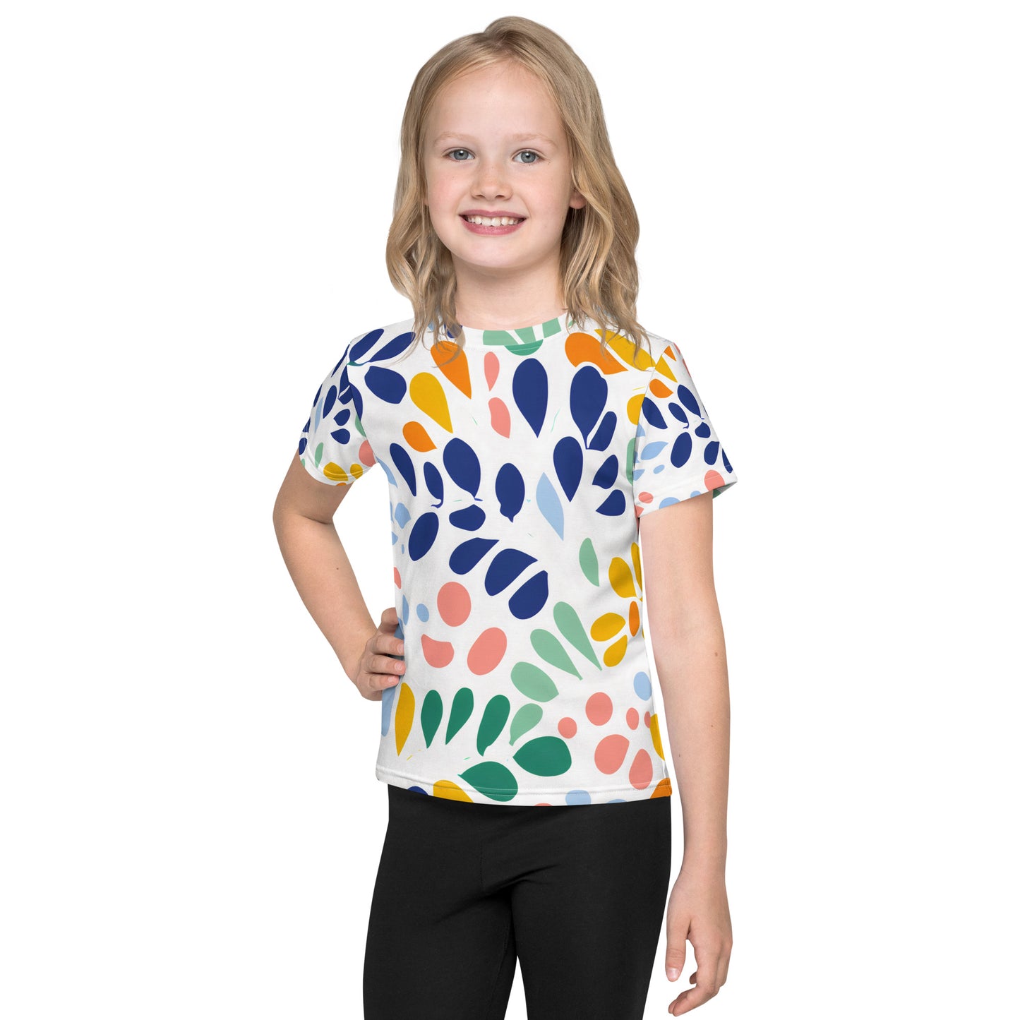 Eucalyptus Multi Kids Activewear Crew Neck Tee