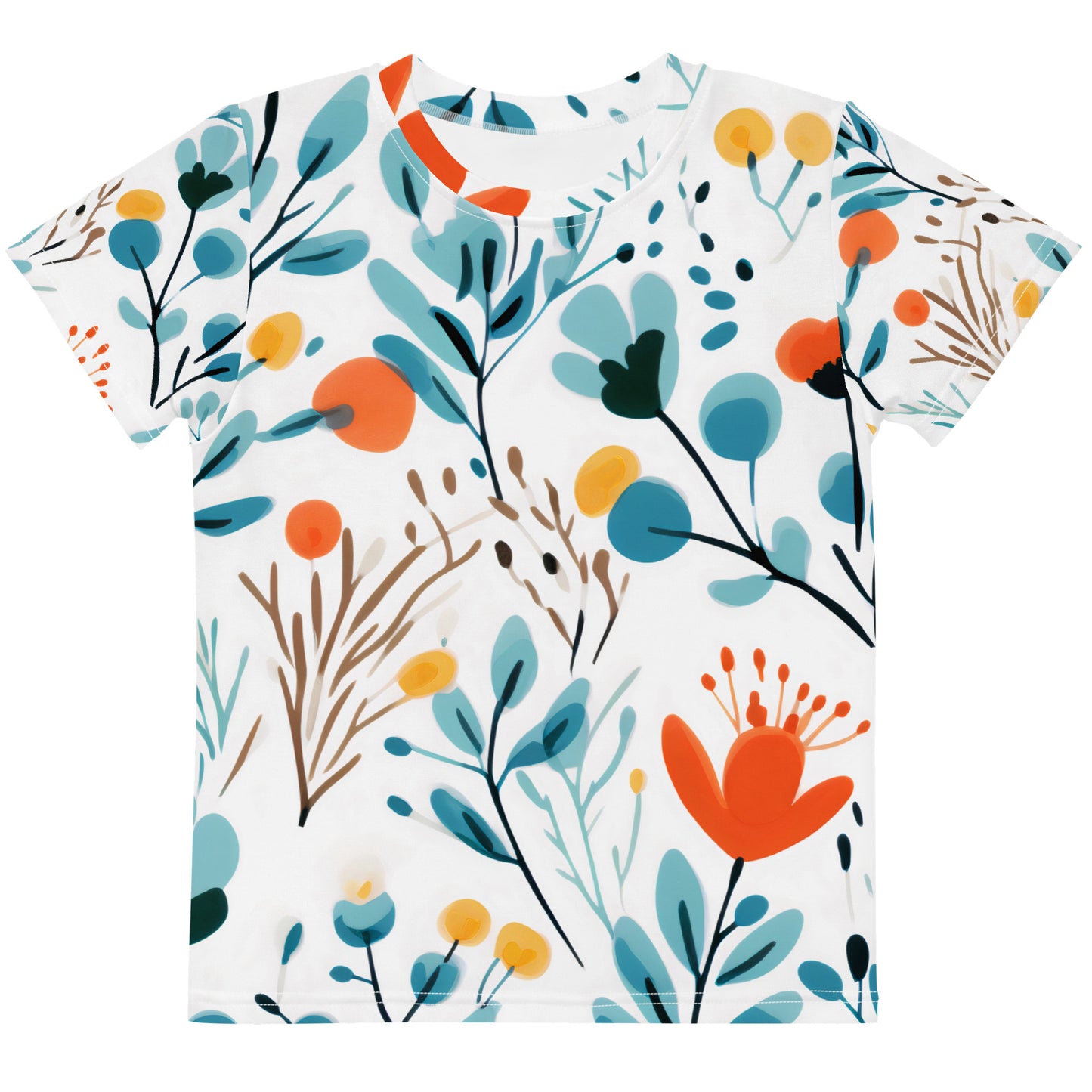 Blue Eucalyptus Kids Activewear Crew Neck Tee