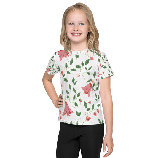 Pink Bells Kids crew neck t-shirt