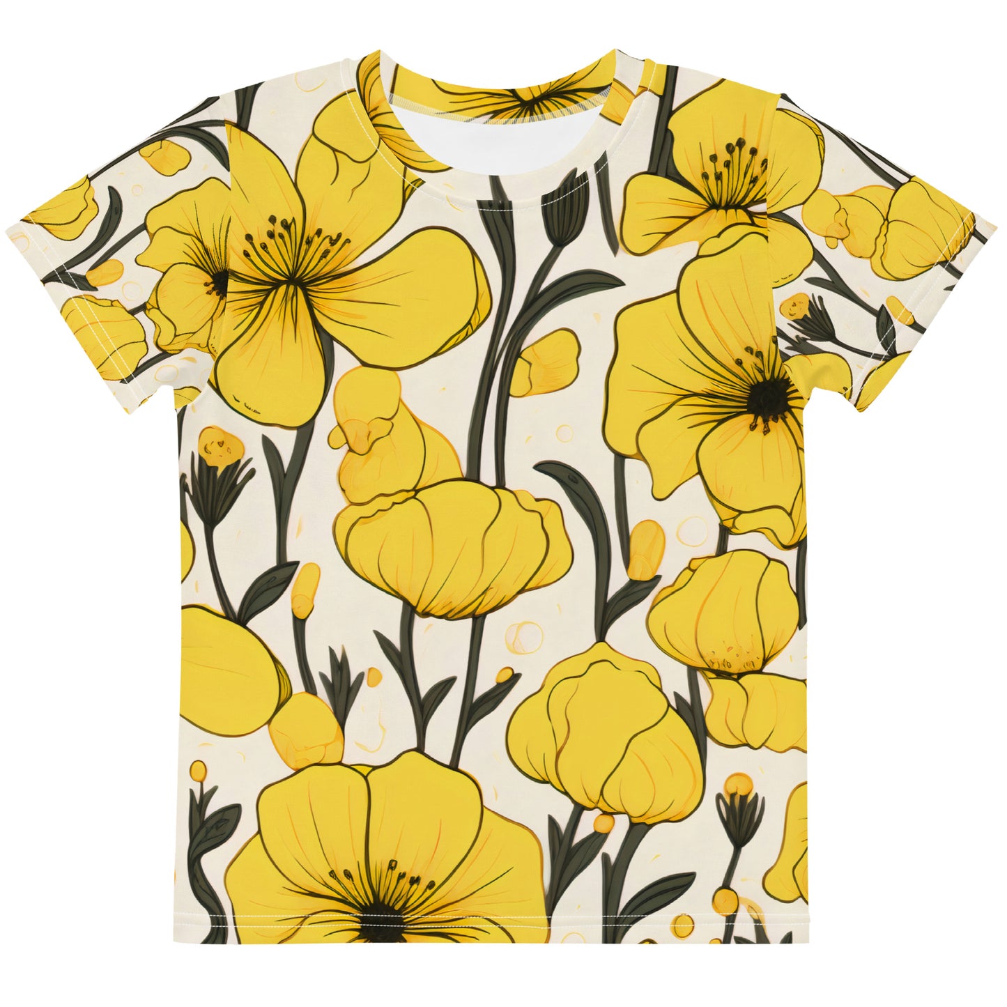 Yellow Bells Kids Activewear Crew Neck Tee - K is for Koala