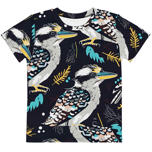 Kooky Kookaburra Kids Activewear Tee | Kookaburra Print T-shirt for Toddlers