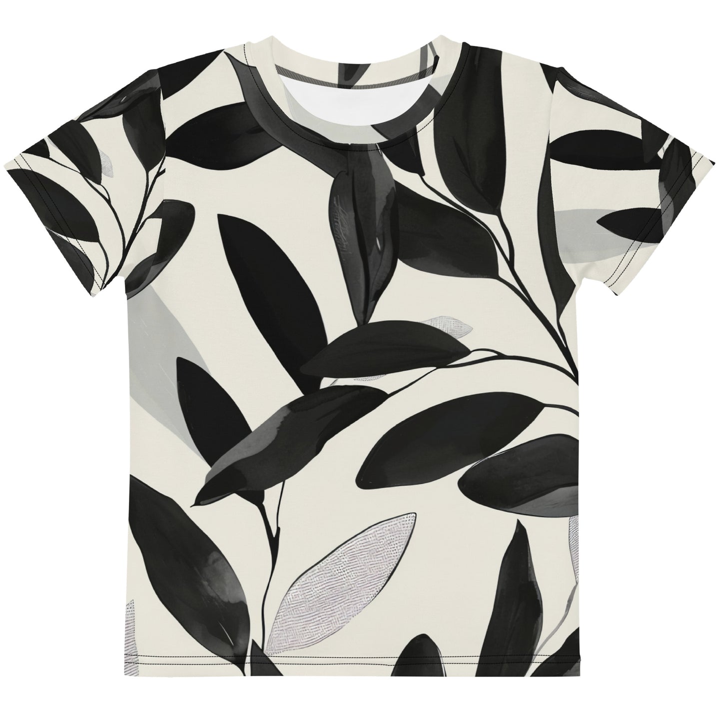 Eucalyptus Dream Kids Activewear Tee | Monochrome Aussie Print | K is for Koala