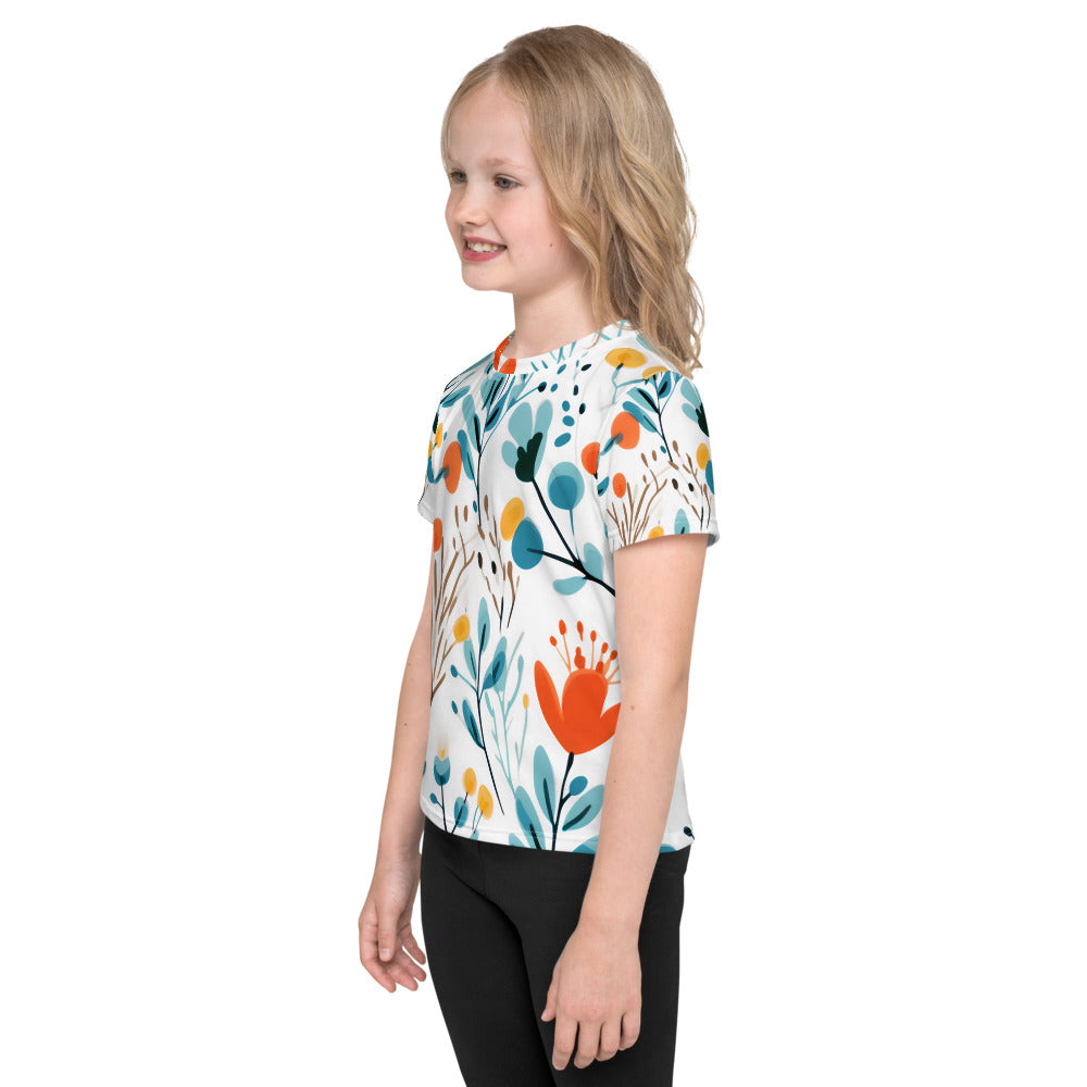 Blue Eucalyptus Kids Activewear Crew Neck Tee