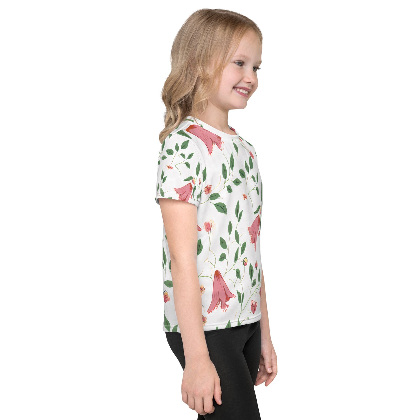 Pink Bells Kids crew neck t-shirt