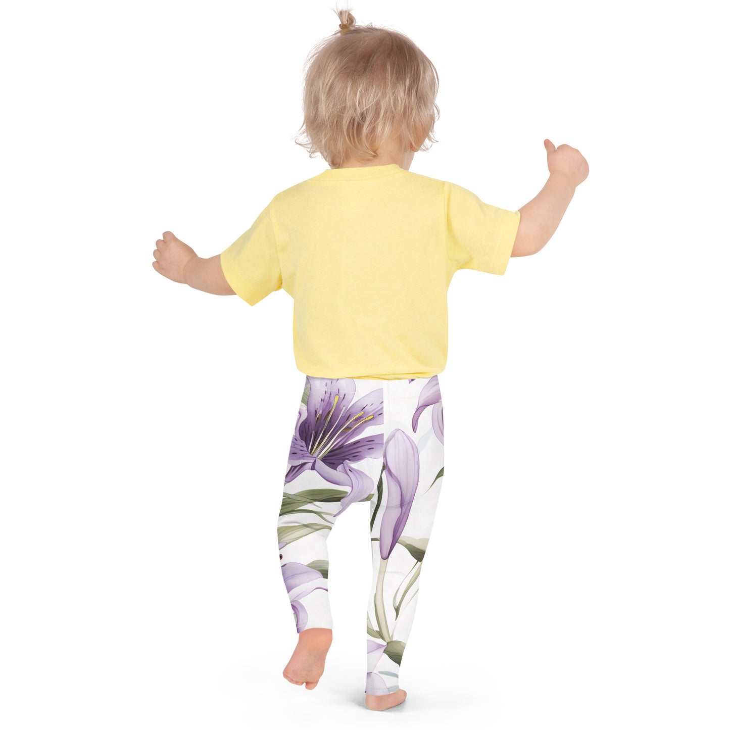 Girls' Activewear Leggings Floral Vanilla Lily | Stylish & Comfortable