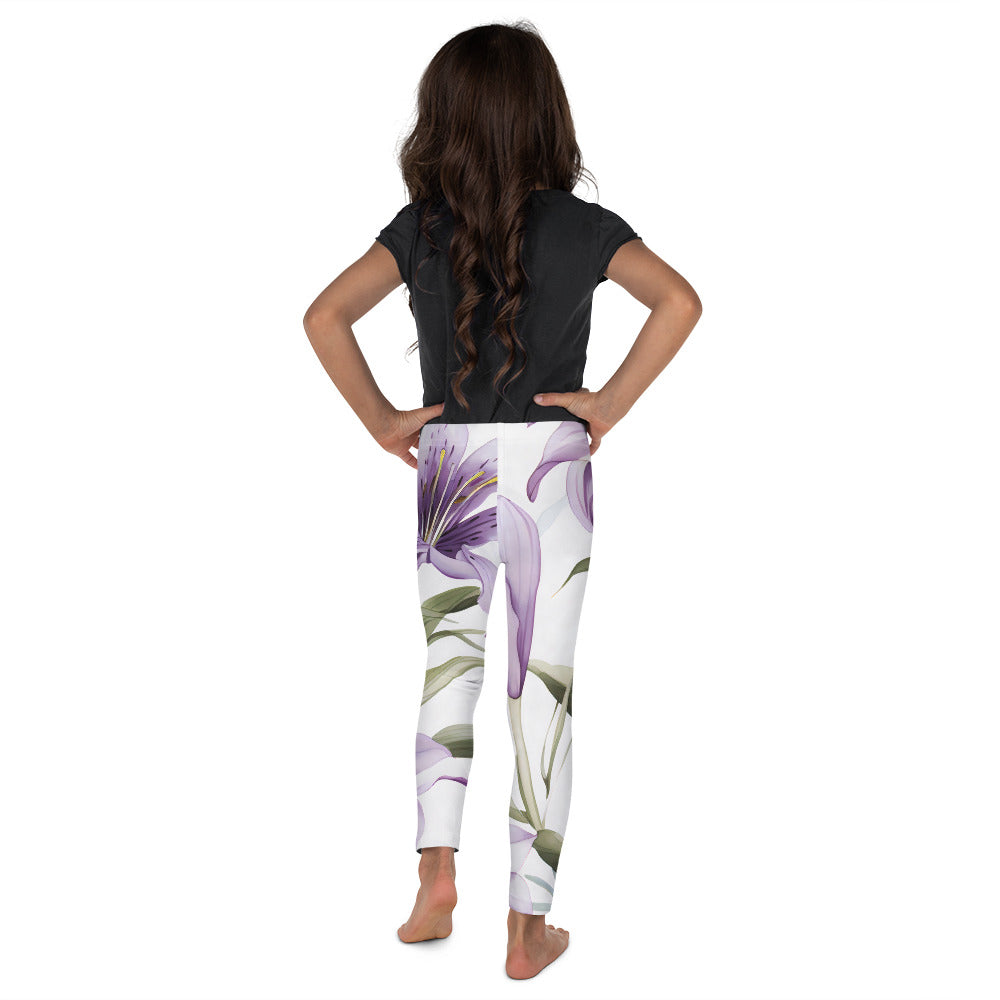 Girls' Activewear Leggings Floral Vanilla Lily | Stylish & Comfortable