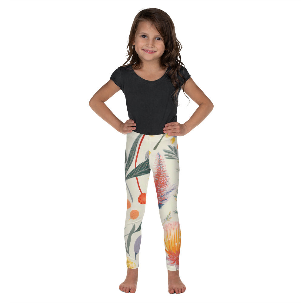 Vintage Botanical Kid's Activewear Leggings - K is for Koala