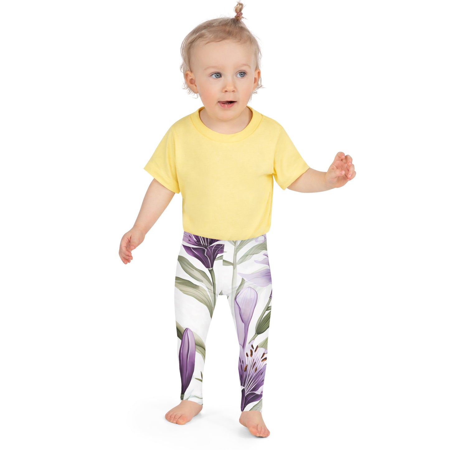 Girls' Activewear Leggings Floral Vanilla Lily | Stylish & Comfortable