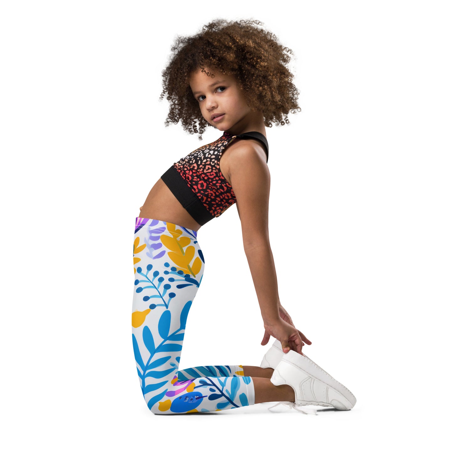 Blossom Splash Kid's Activewear Leggings - K is for Koala