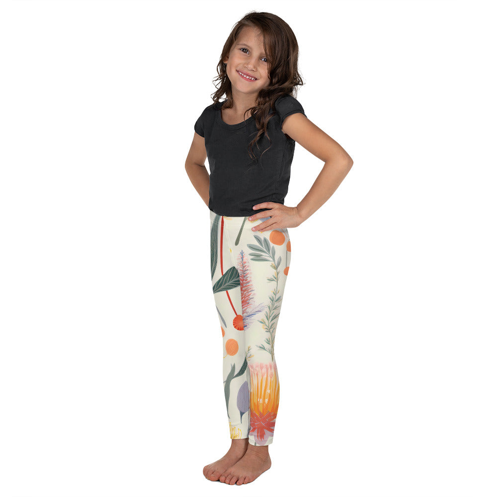 Vintage Botanical Kid's Activewear Leggings - K is for Koala