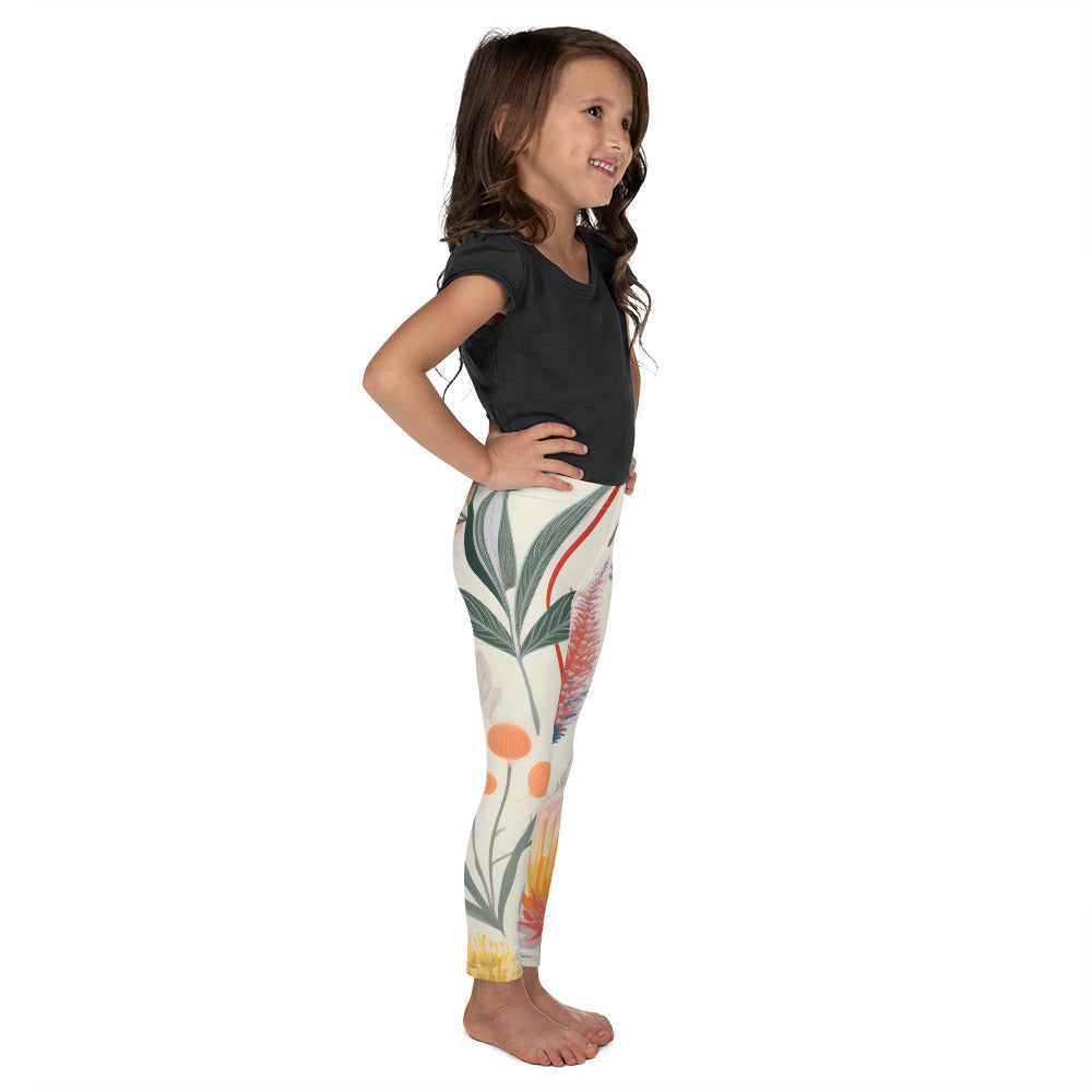 Vintage Botanical Kid's Activewear Leggings - K is for Koala