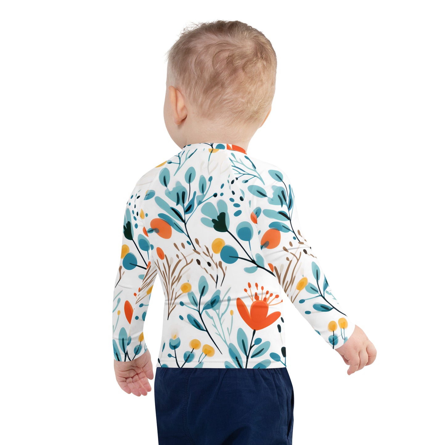 Kids Rash Guard Blue Eucalyptus