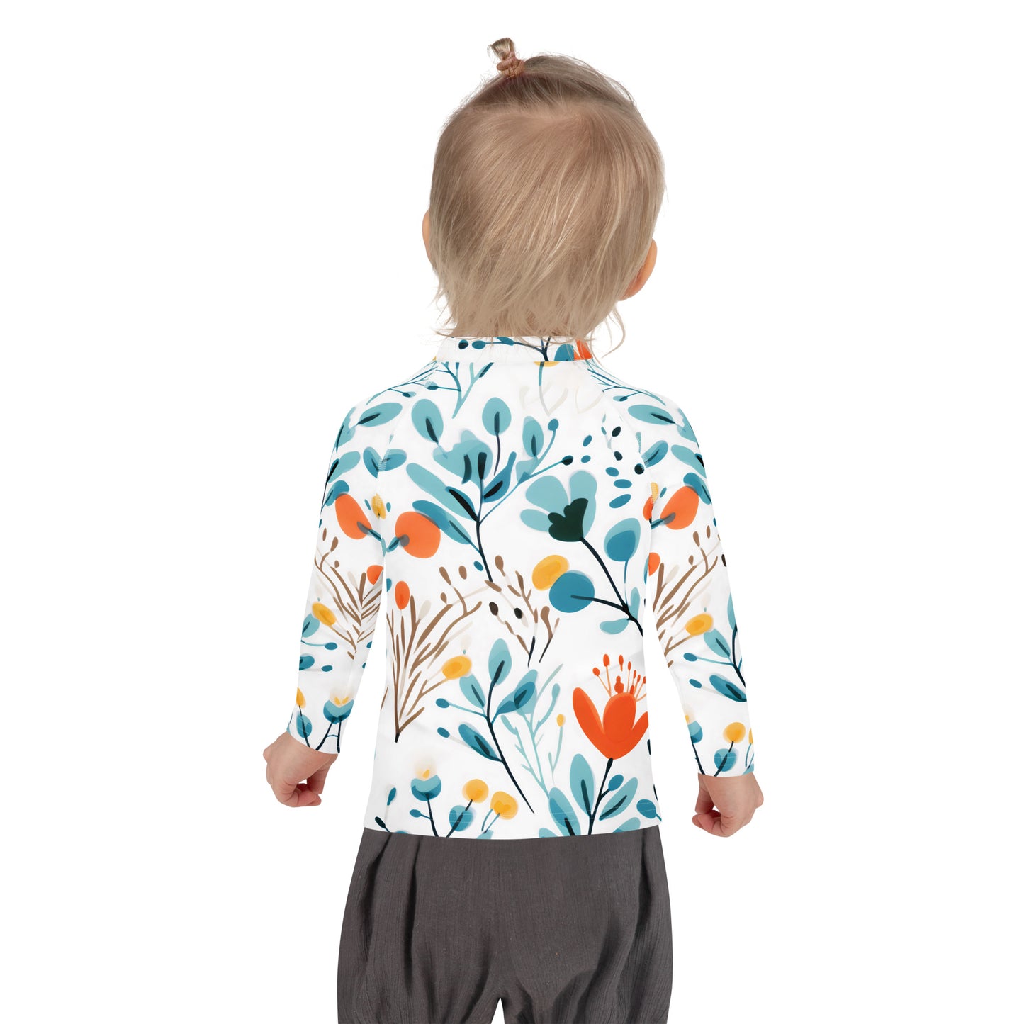 Kids Rash Guard Blue Eucalyptus