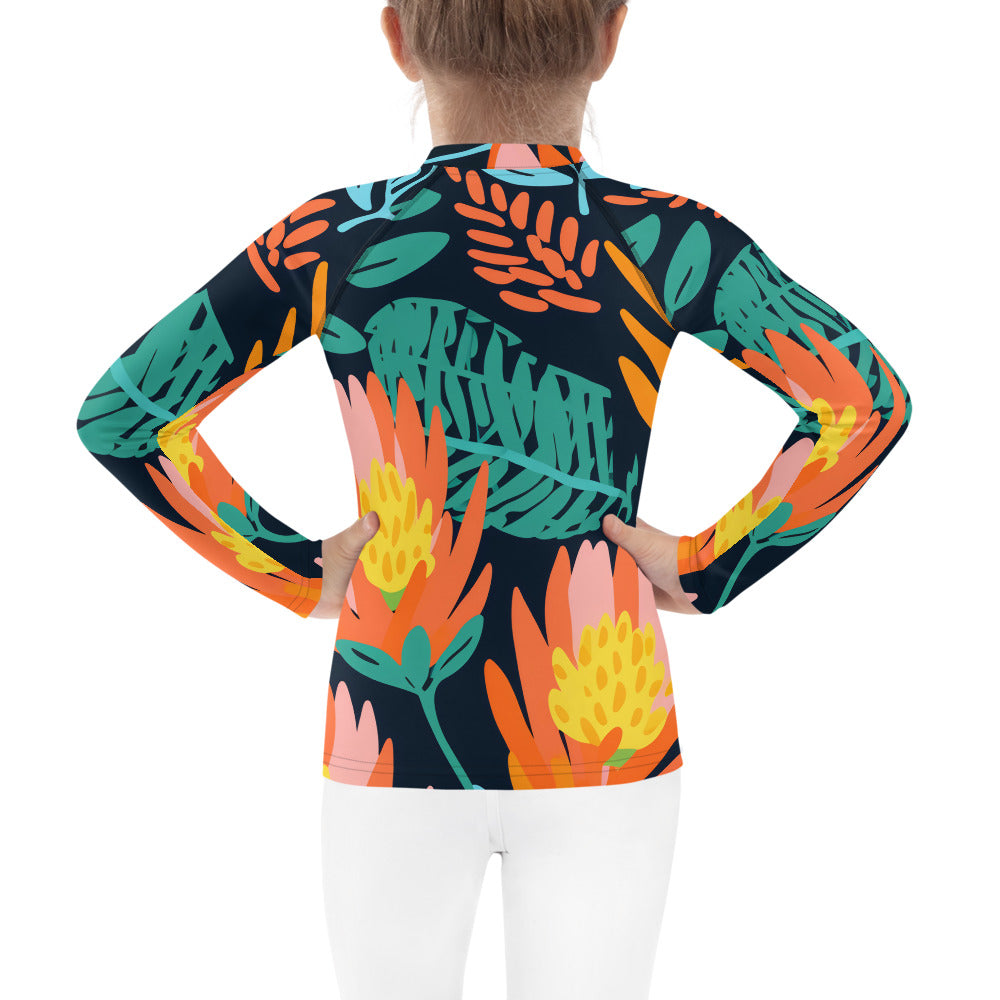 Kids Rash Guard Floral Banksia Dream