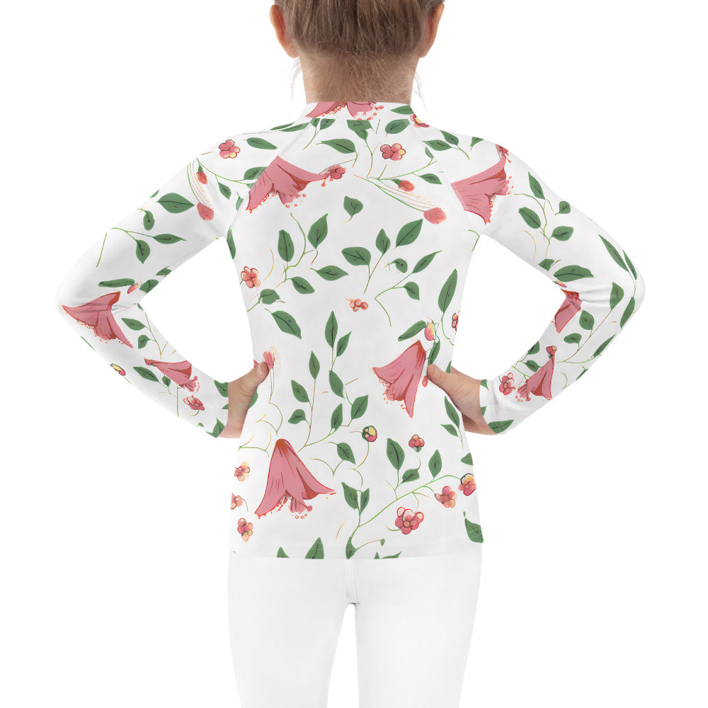 Kids Rash Guard Floral Canberra Bells