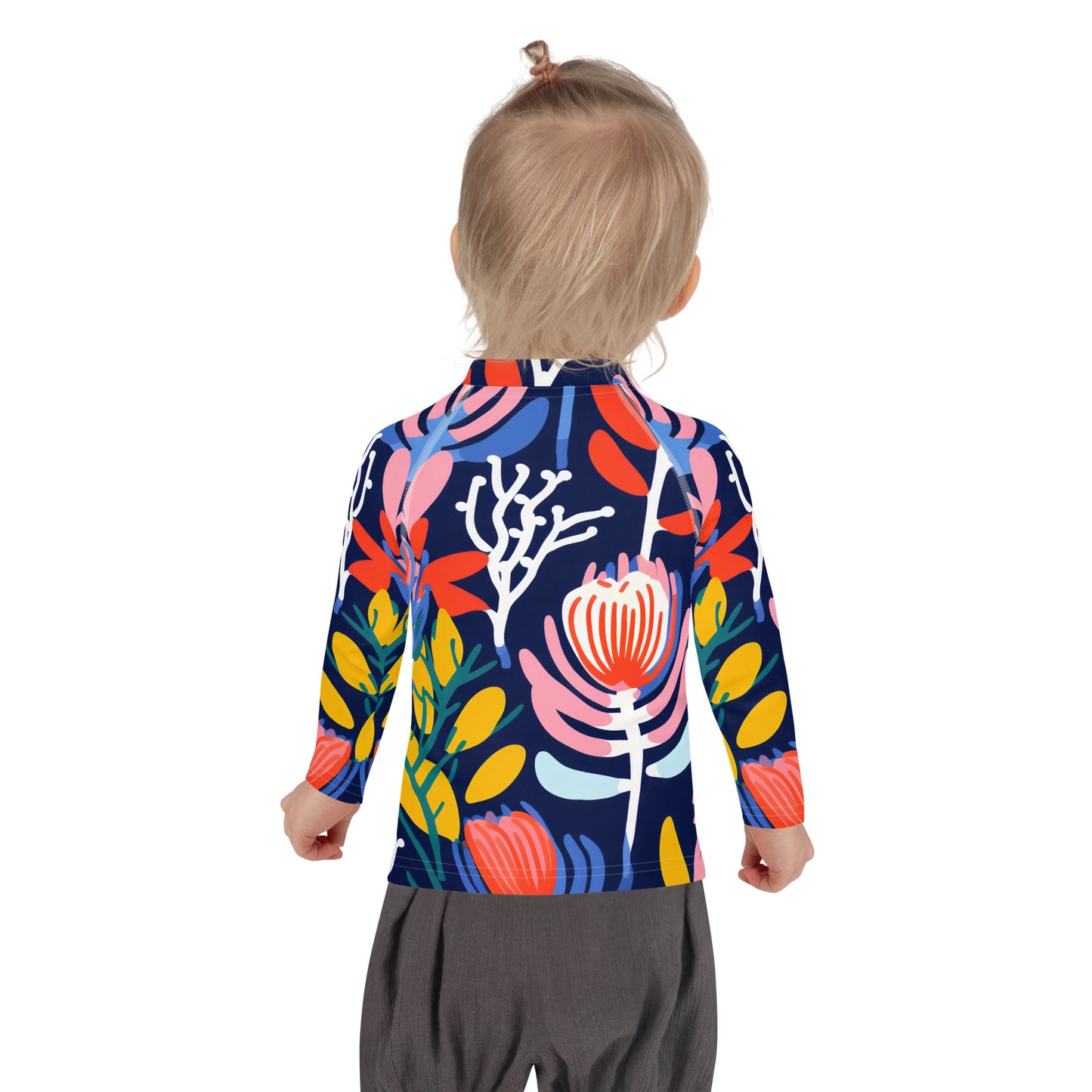 Kids Rash Guard Banksia Blue