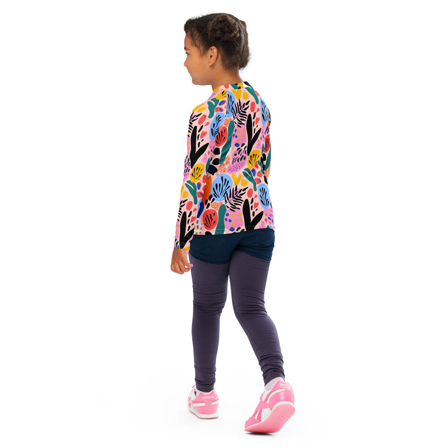 Pink Kids Rash Guard Swimwear | Sugar Bushes Swim Shirt for Girls