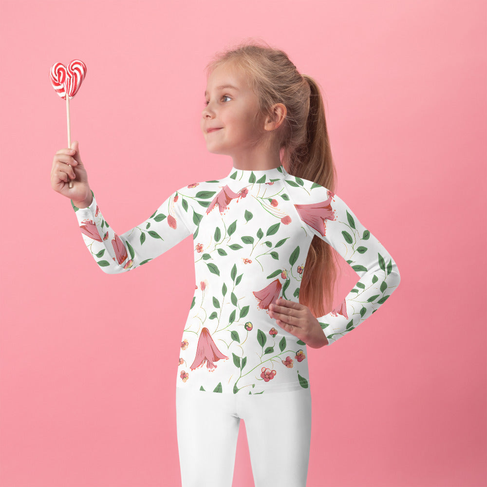 Kids Rash Guard Floral Canberra Bells