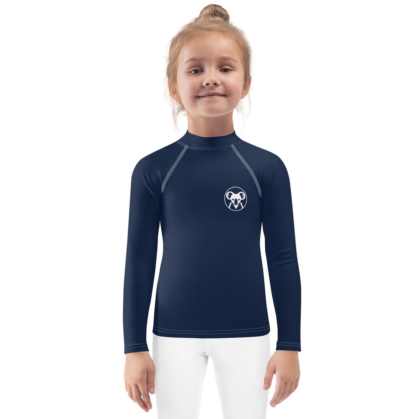 Kids Rash Guard Swimsuit in Navy | Toddler Trendy Swim Shirt