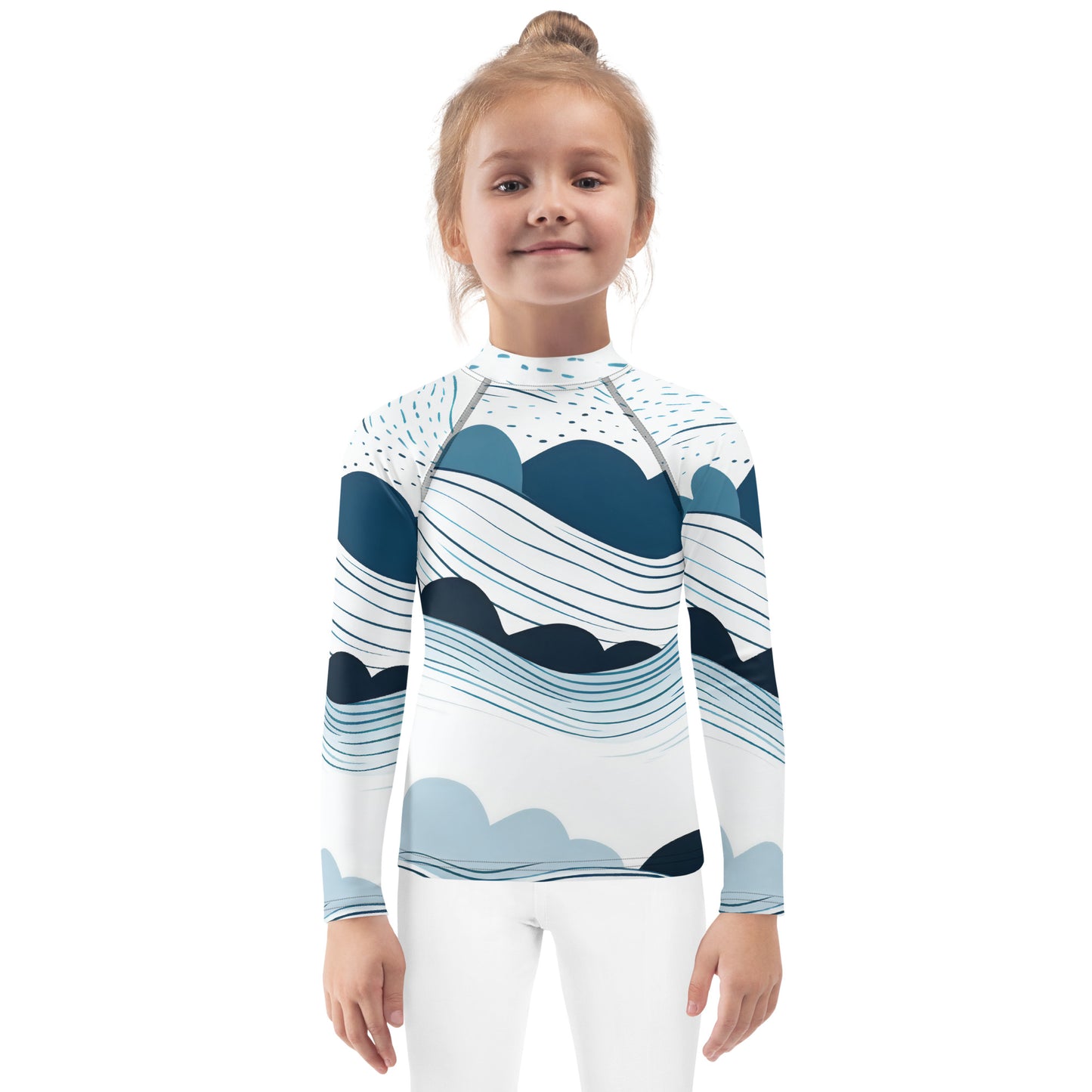 Cool Surf UV Protective Swim Shirt for Toddlers | Kids Rash Guard Blue Crush