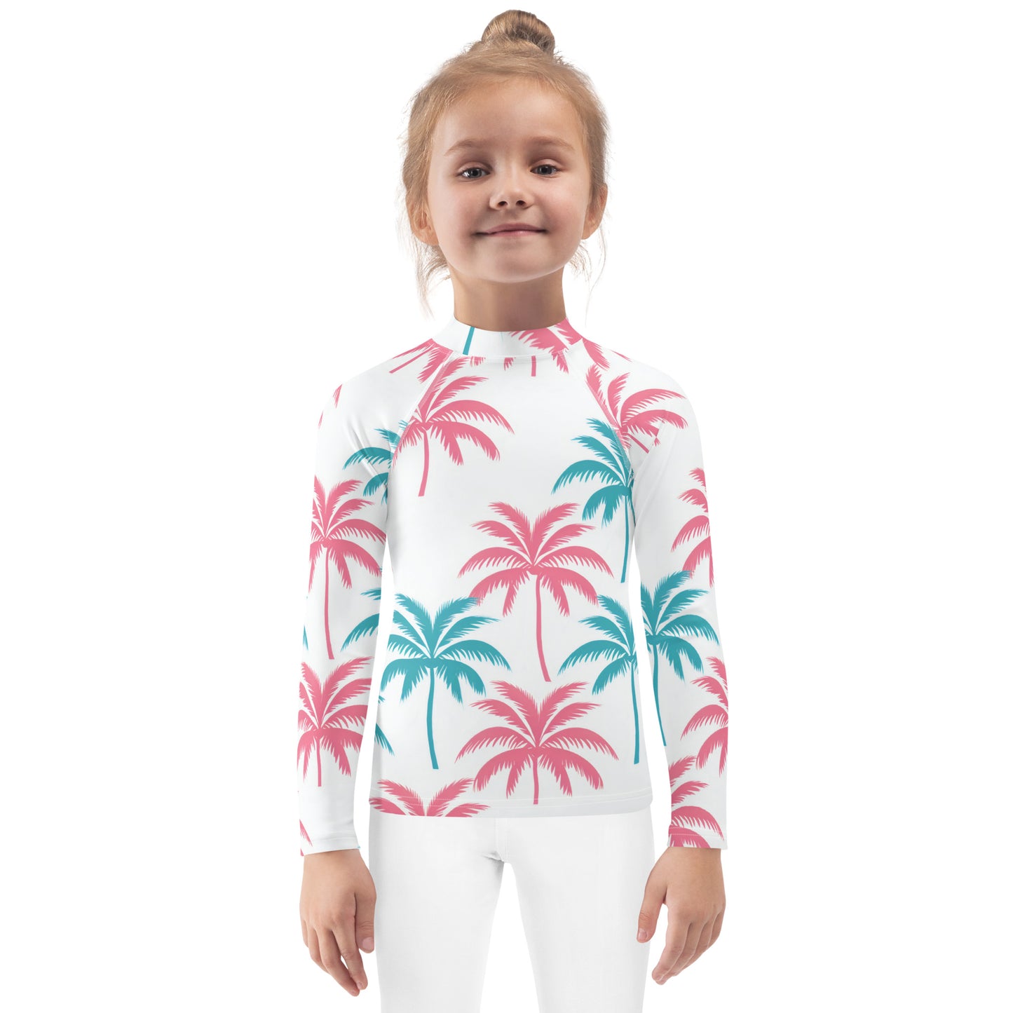 Toddler Palm Tree Swim Shirt | Palmy Beach Kids Rash Guard with UV Protection