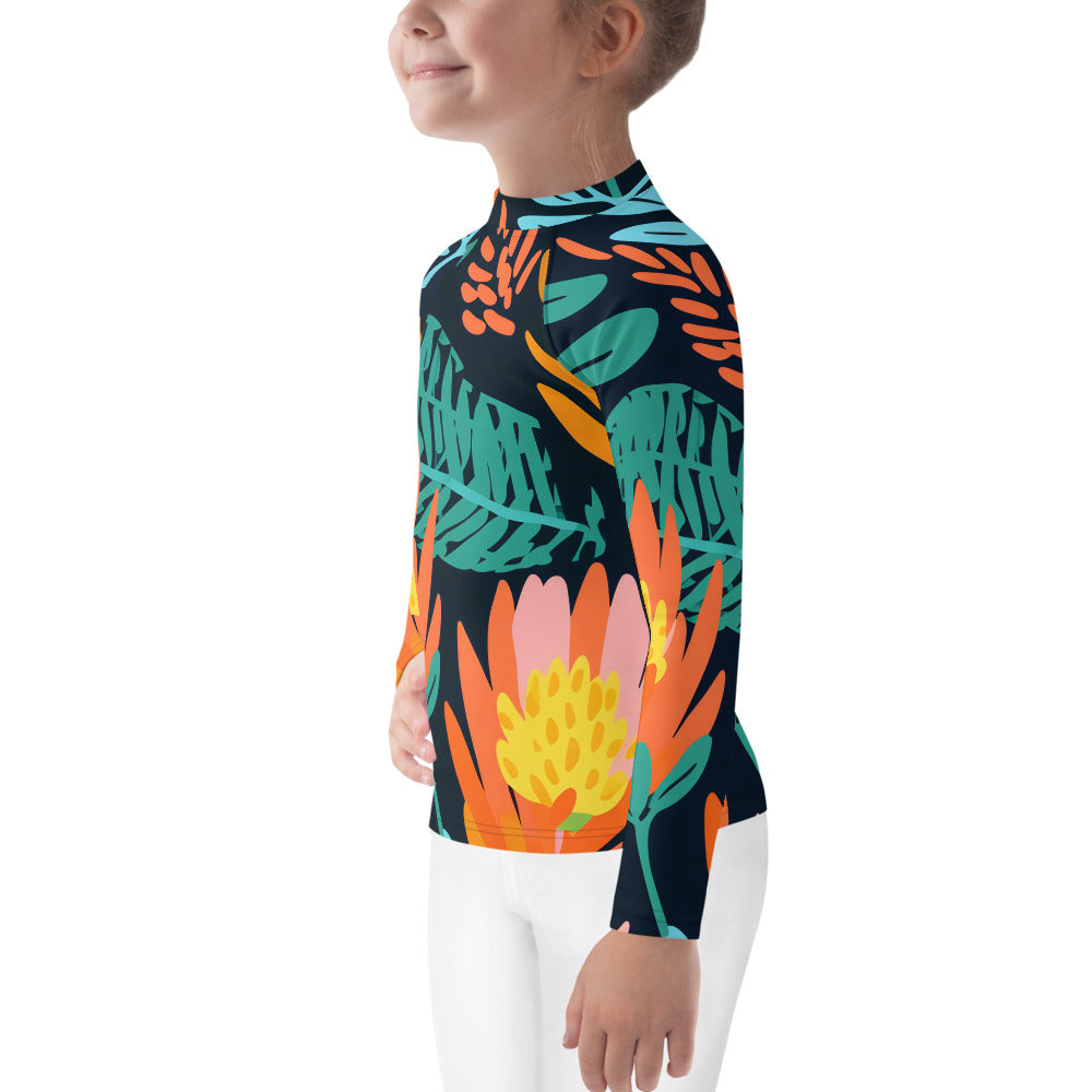 Kids Rash Guard Floral Banksia Dream