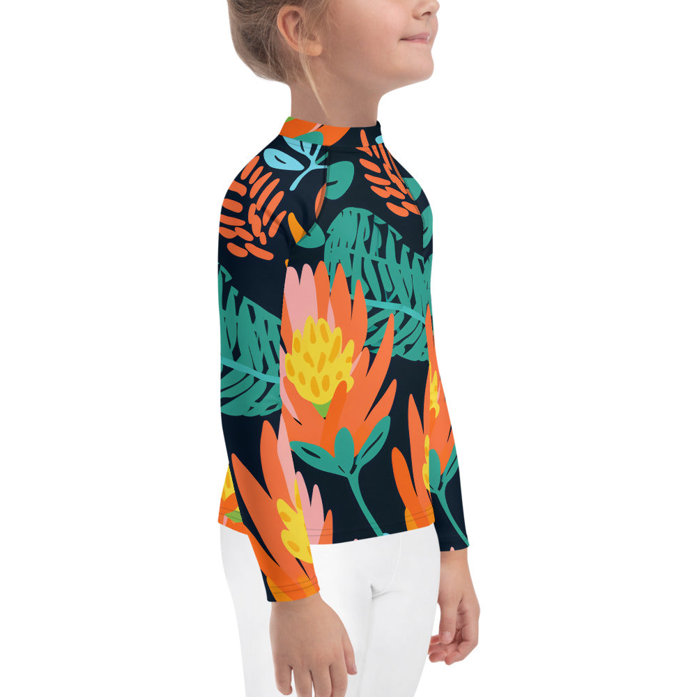 Kids Rash Guard Floral Banksia Dream