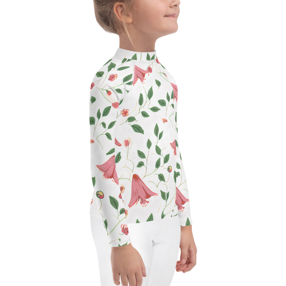 Kids Rash Guard Floral Canberra Bells