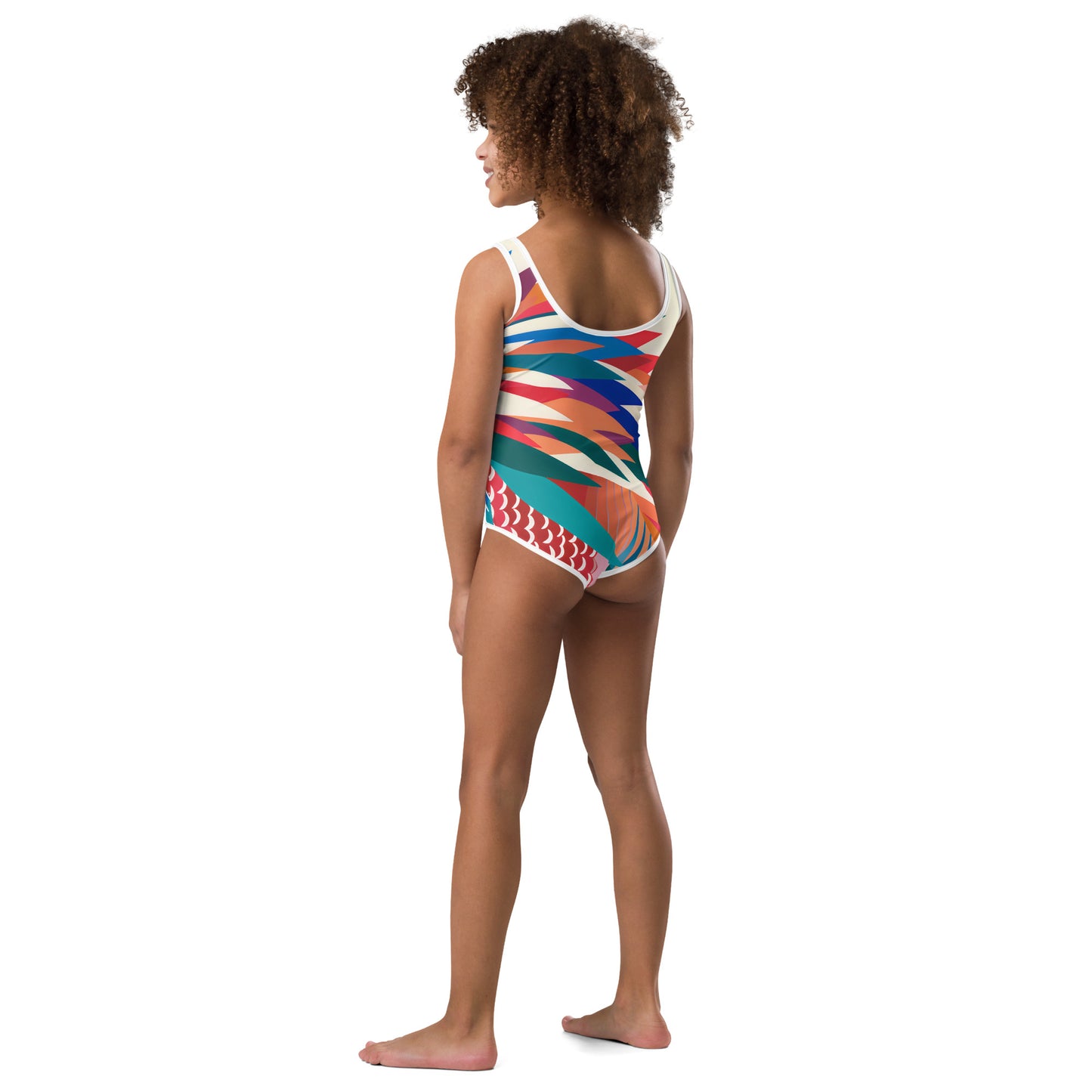 Kids Swimsuit Echidna Pop Art Print | Cute Children's Swimwear