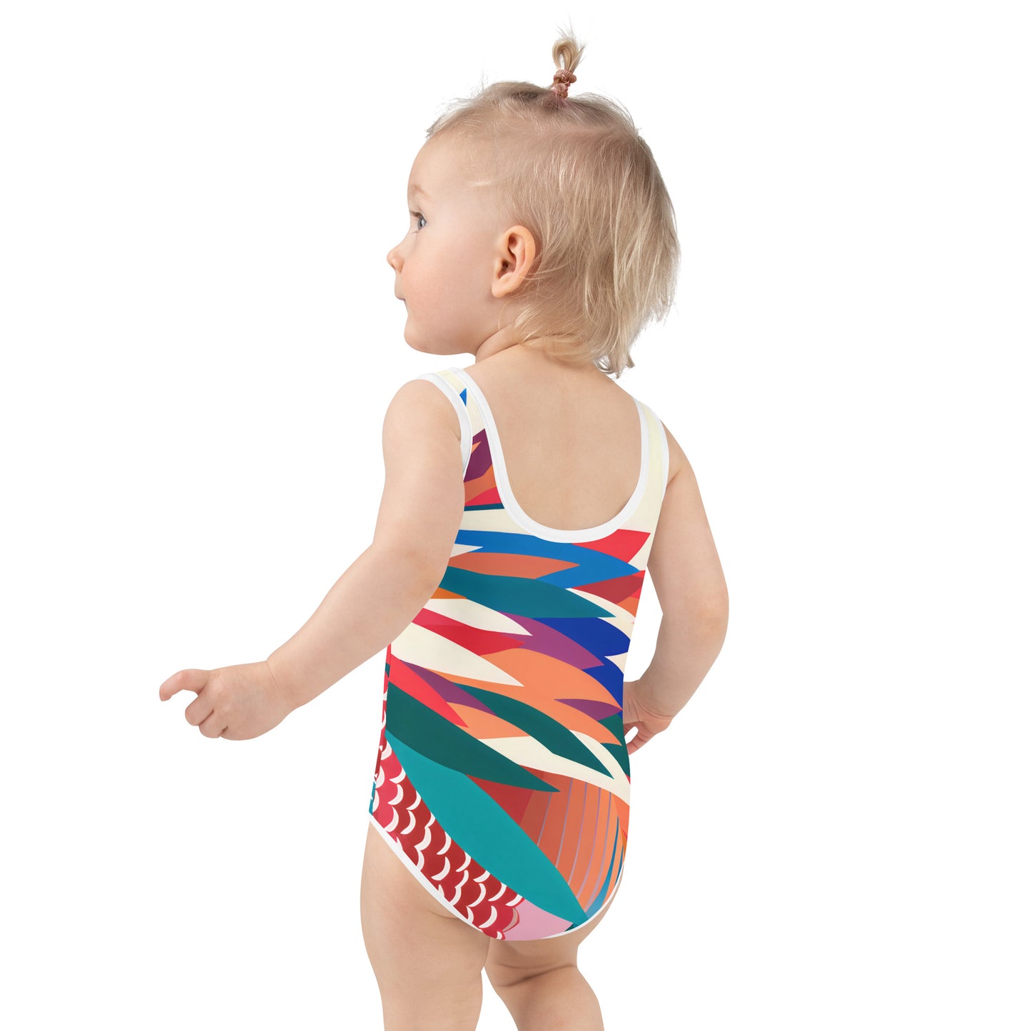 Kids Swimsuit Echidna Pop Art Print | Cute Children's Swimwear