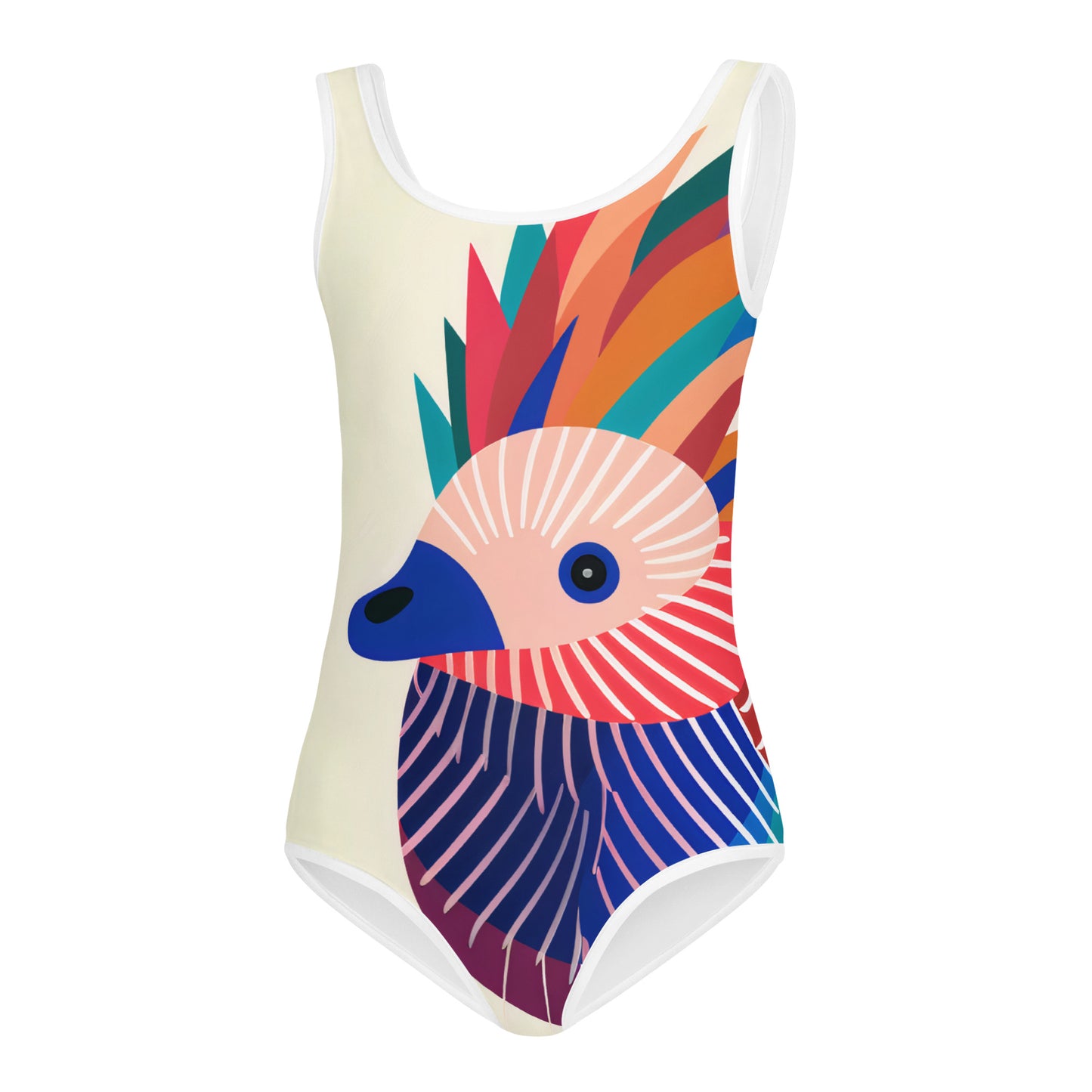 Kids Swimsuit Echidna Pop Art Print | Cute Children's Swimwear