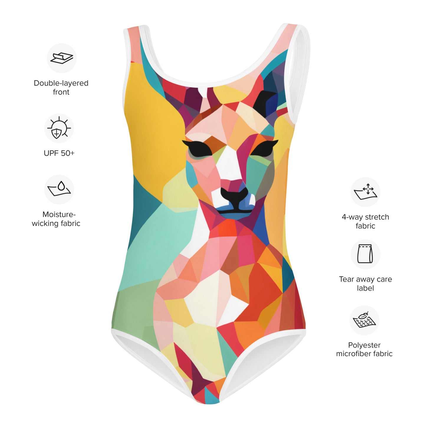 Kids Swimsuit Kanga Pop Art All-Over Print | Vibrant Children's Swimwear