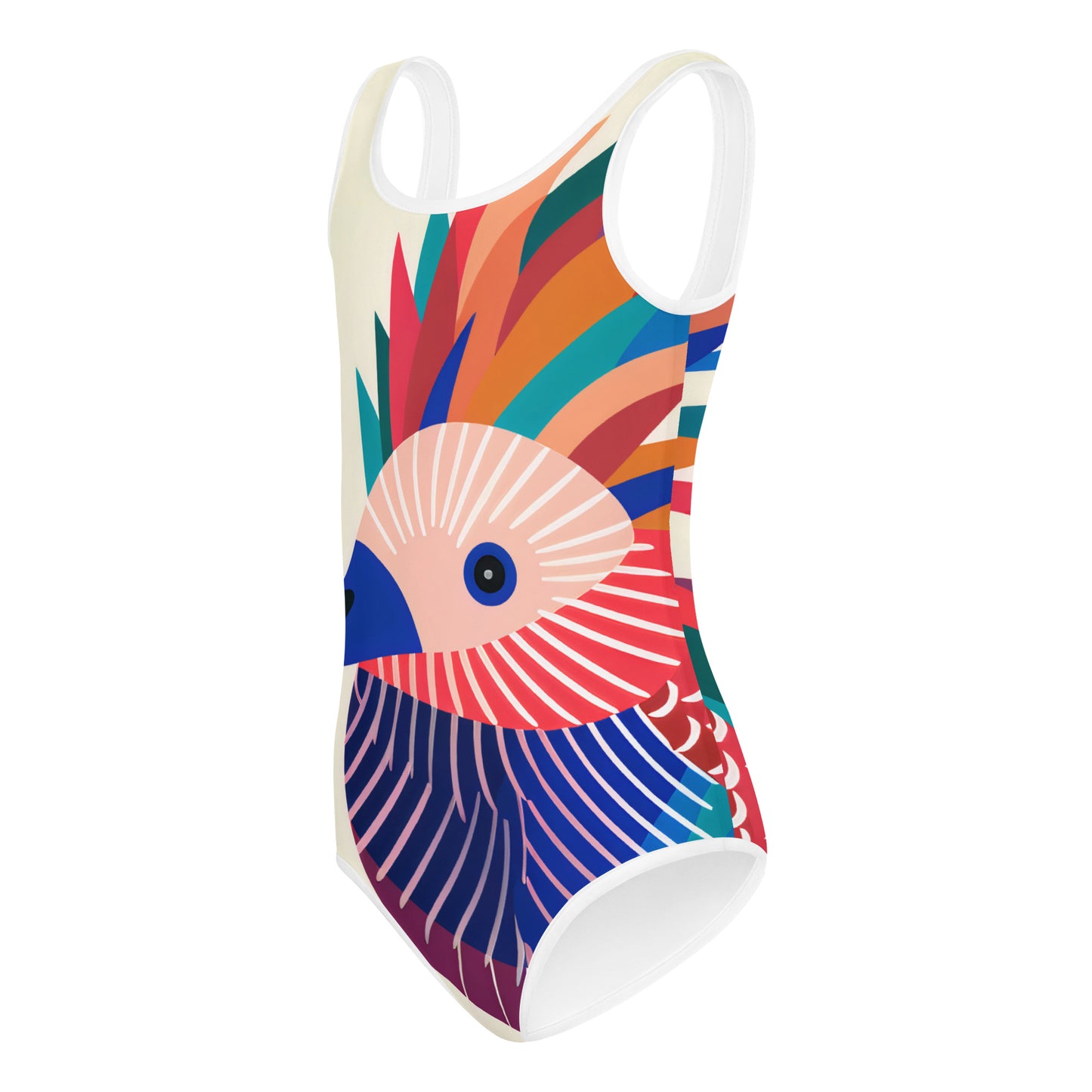 Kids Swimsuit Echidna Pop Art Print | Cute Children's Swimwear