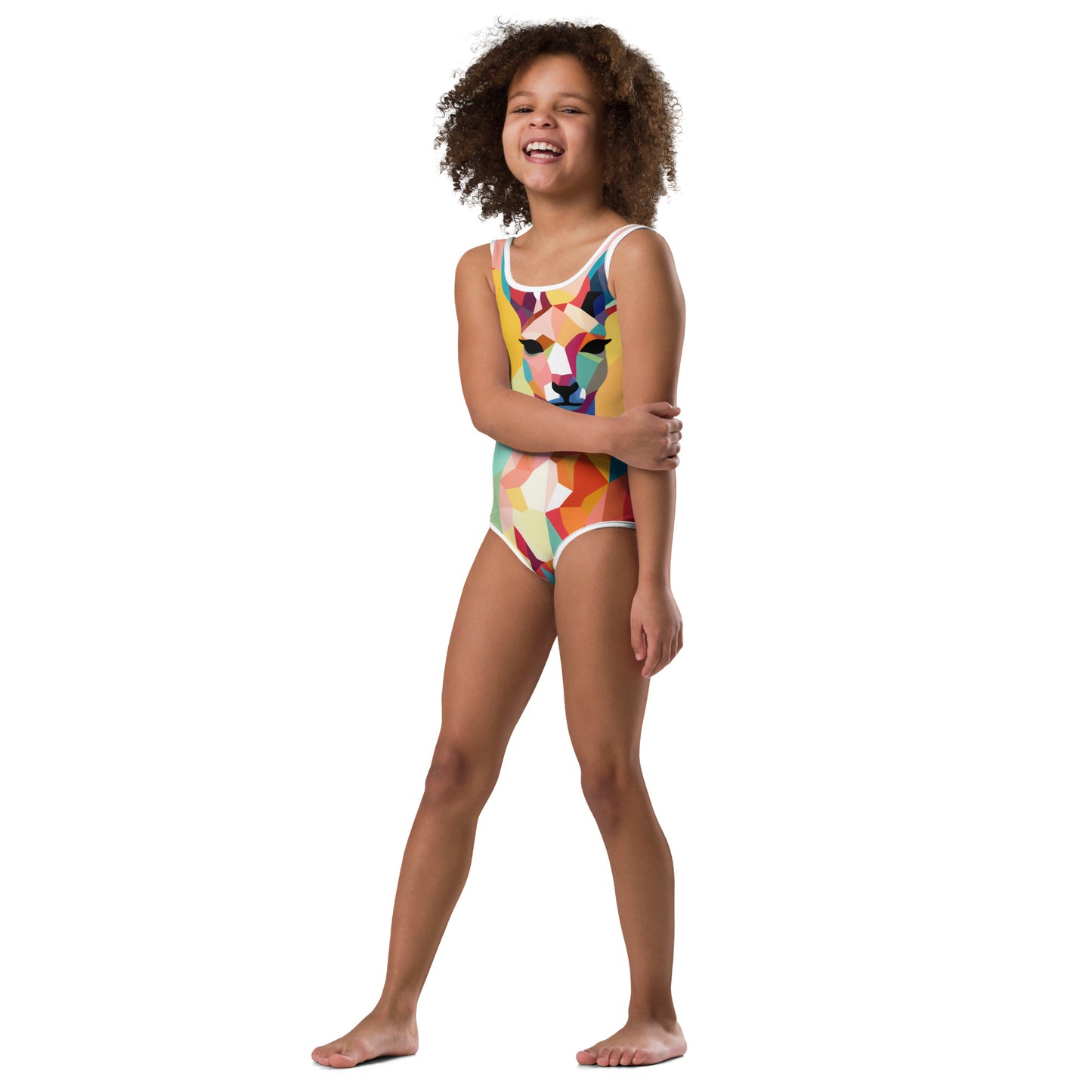 Kids Swimsuit Kanga Pop Art All-Over Print | Vibrant Children's Swimwear