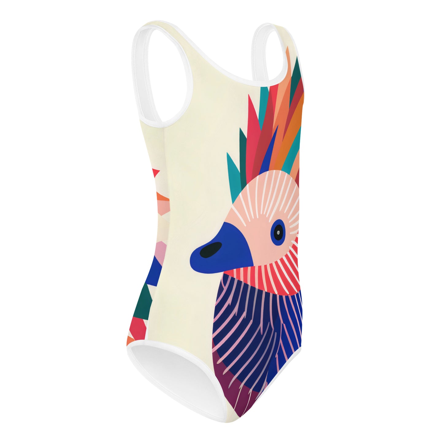 Kids Swimsuit Echidna Pop Art Print | Cute Children's Swimwear