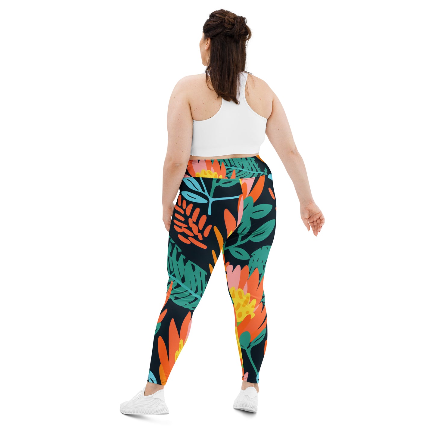 Plus Size Activewear Leggings Banksia Dream Print - Stylish Comfort for Every Workout