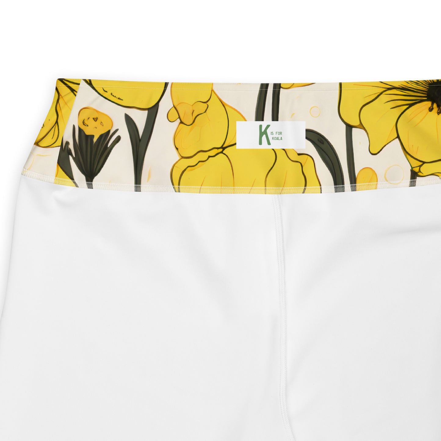 Plus Size Activewear Leggings Yellow Bells Print | Vibrant Style for Every Workout