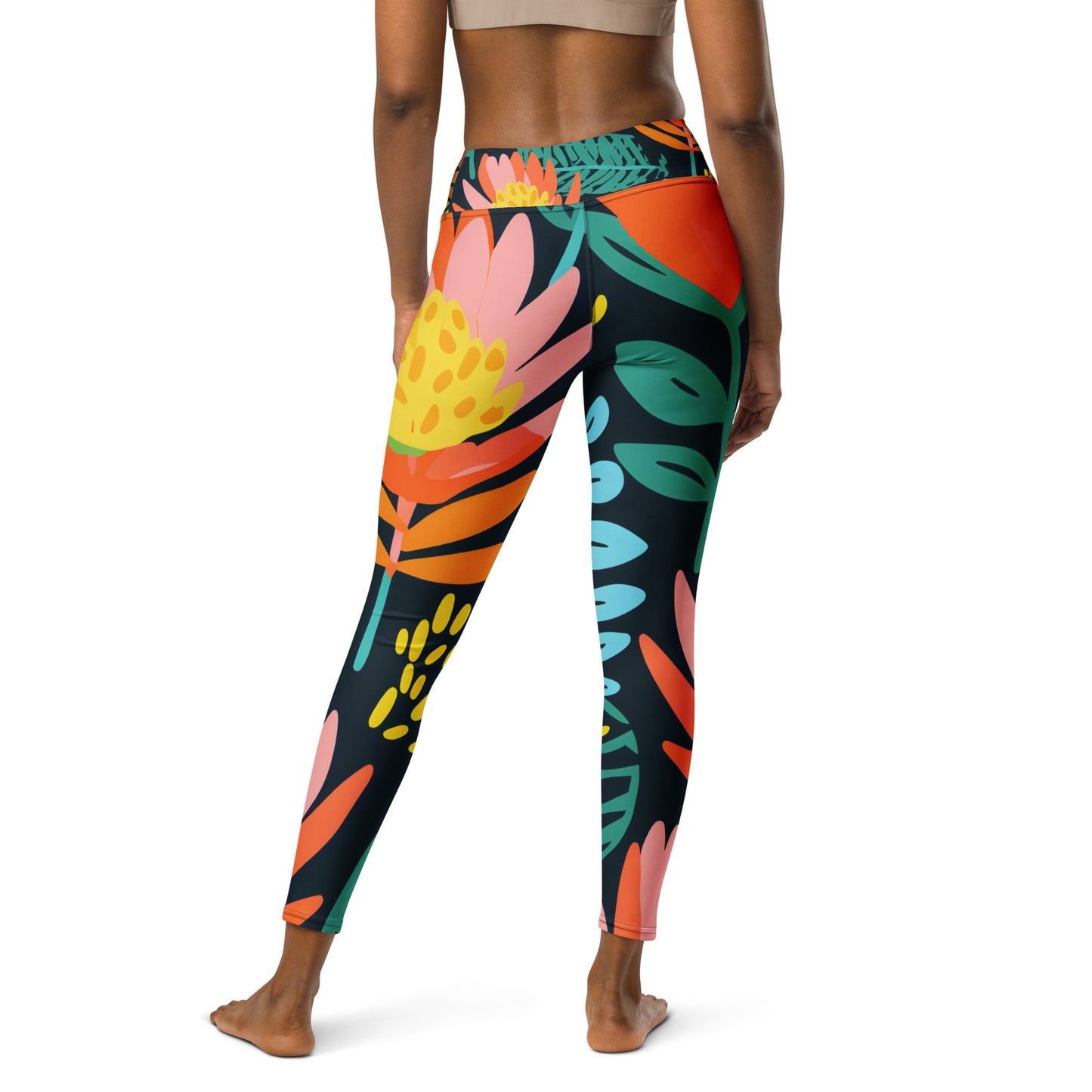 Women's Yoga Leggings - Banksia Dream Print | Stylish, Comfortable Activewear