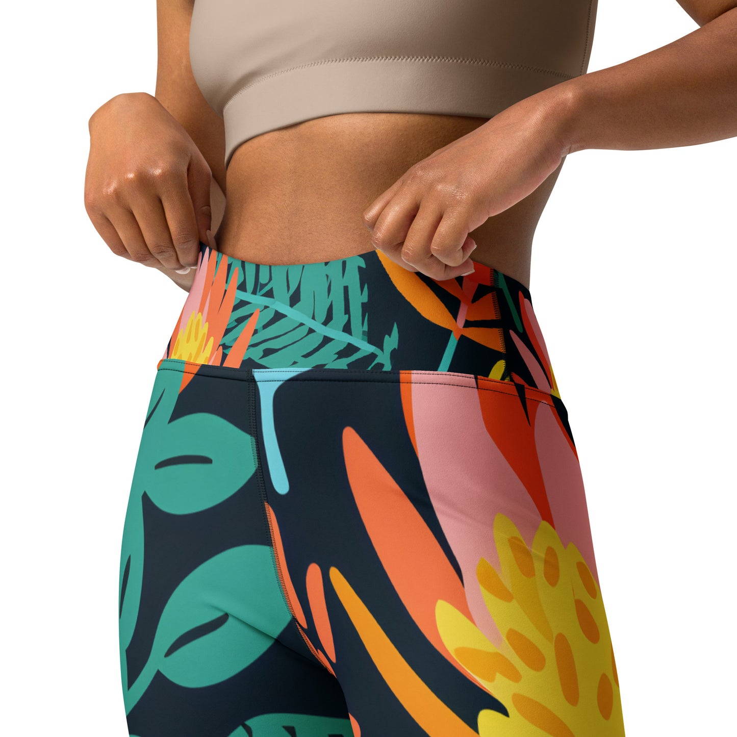 Women's Yoga Leggings - Banksia Dream Print | Stylish, Comfortable Activewear