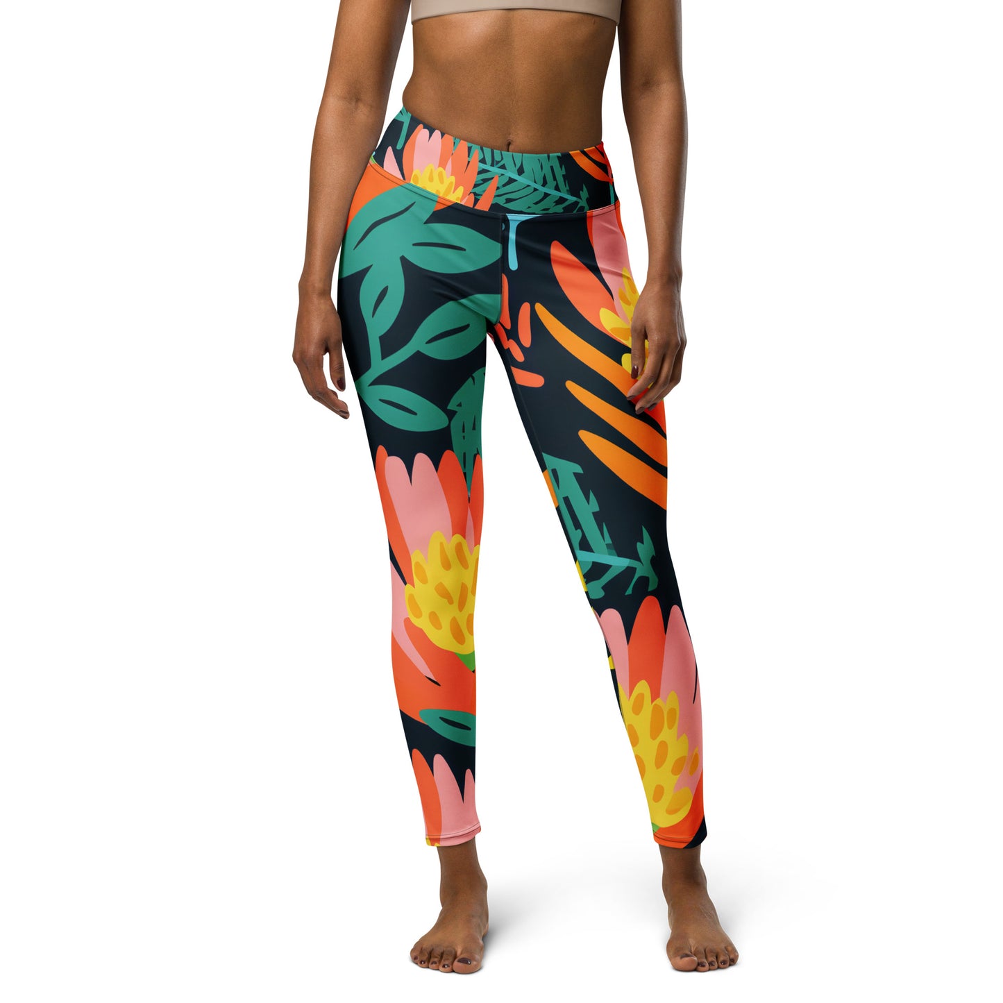 Women's Yoga Leggings - Banksia Dream Print | Stylish, Comfortable Activewear