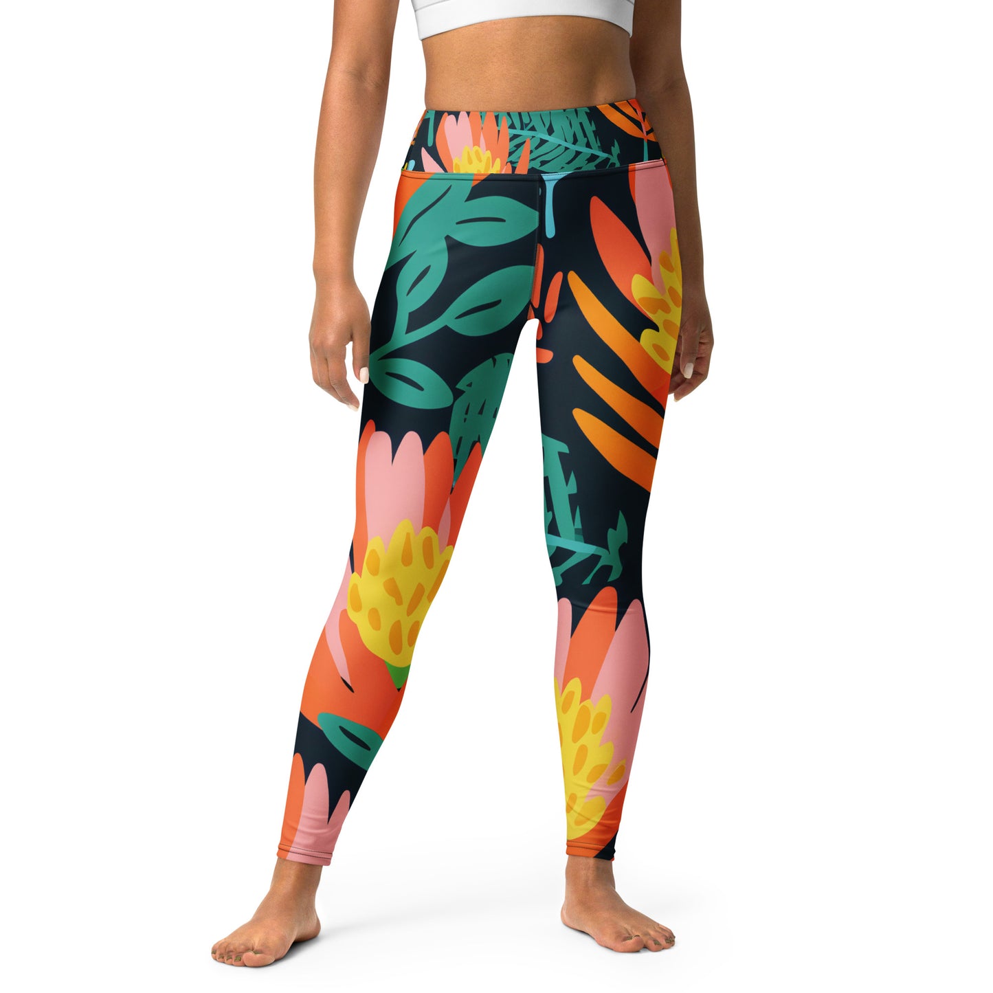 Women's Yoga Leggings - Banksia Dream Print | Stylish, Comfortable Activewear