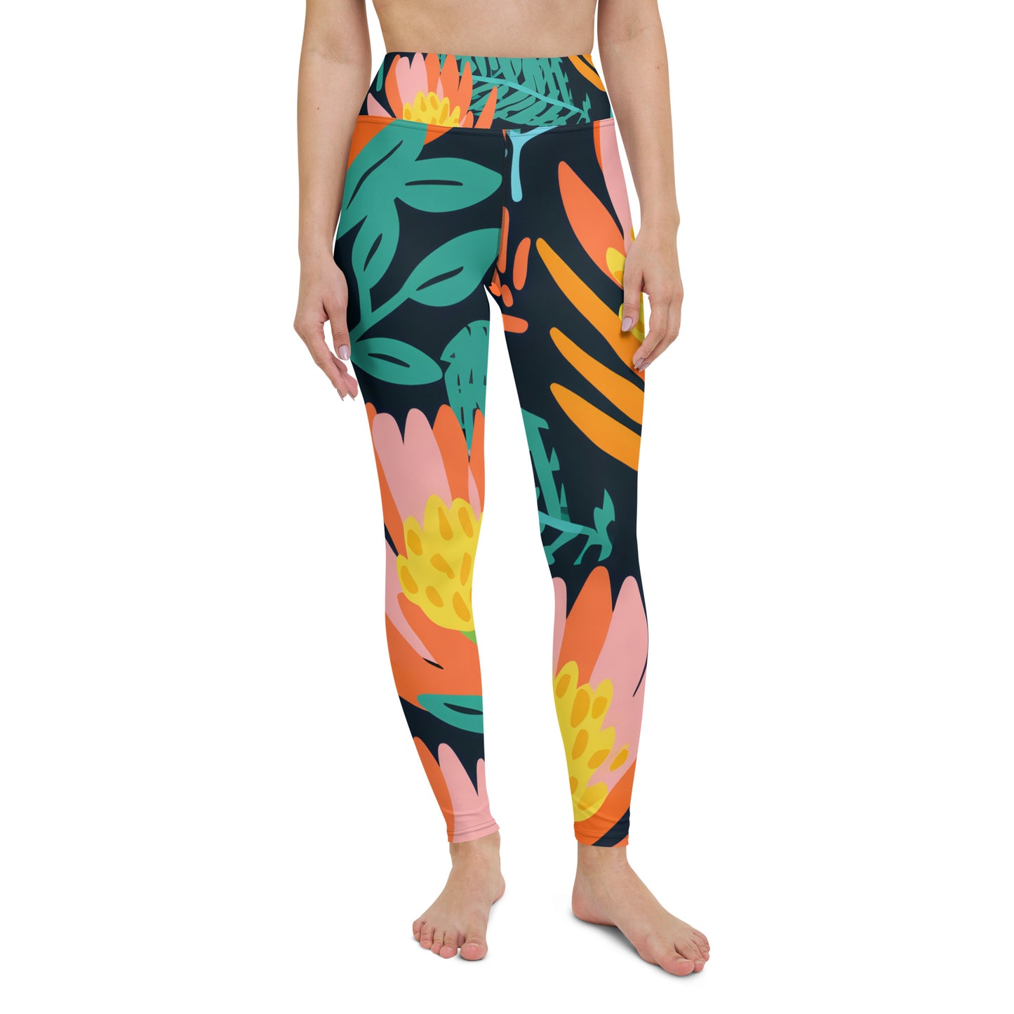 Women's Yoga Leggings - Banksia Dream Print | Stylish, Comfortable Activewear