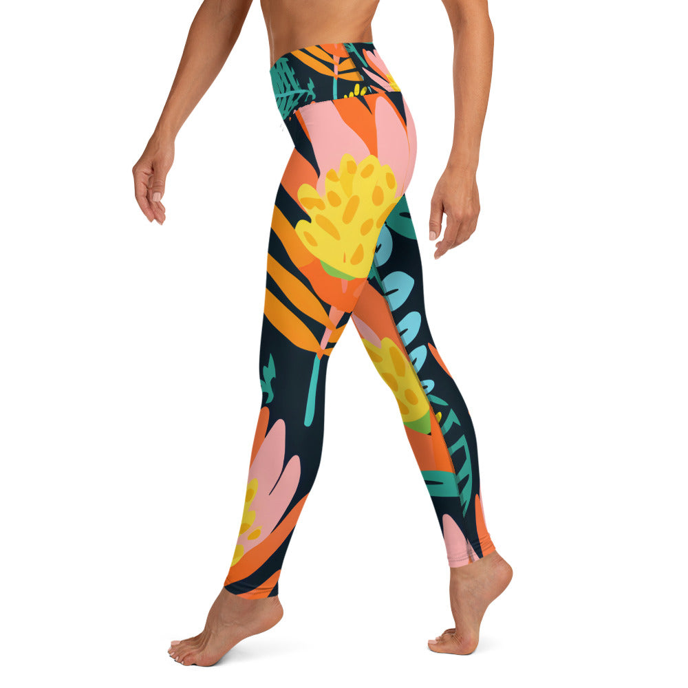 Women's Yoga Leggings - Banksia Dream Print | Stylish, Comfortable Activewear