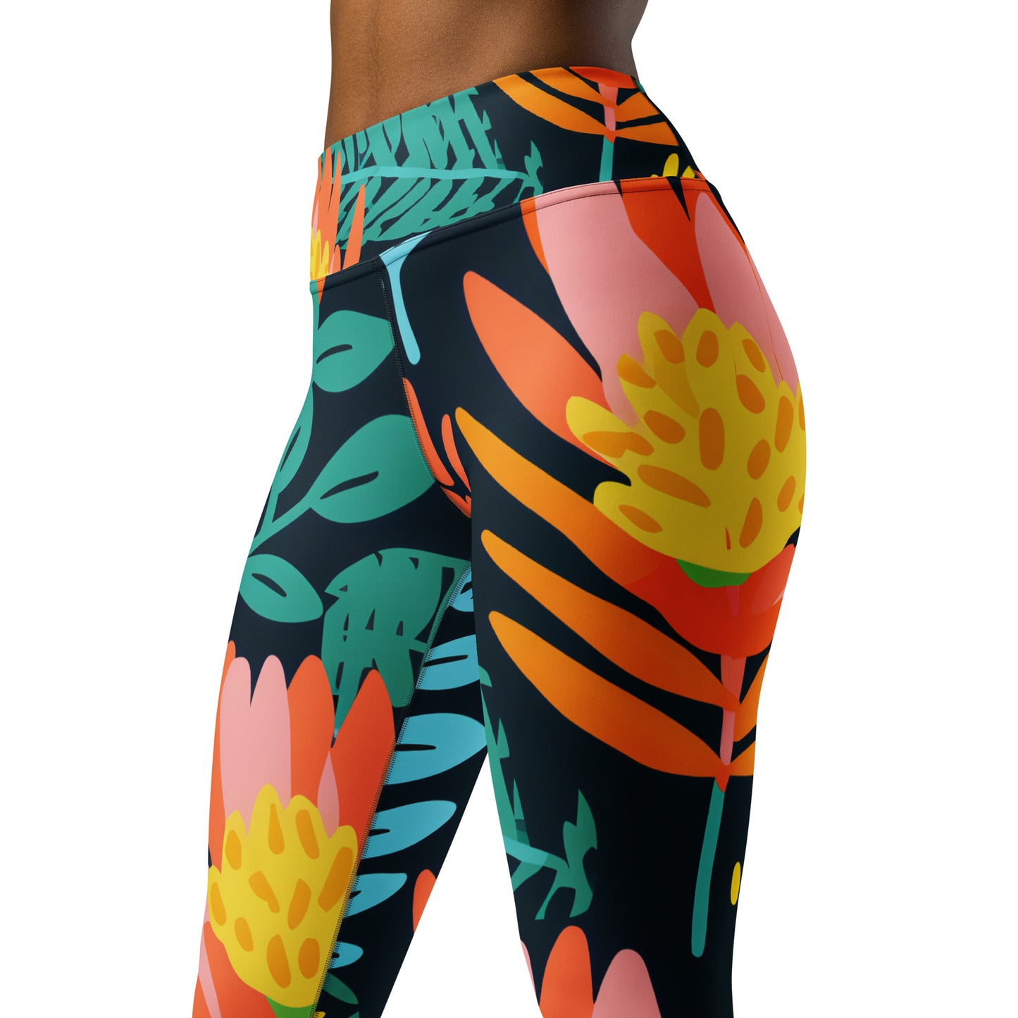 Women's Yoga Leggings - Banksia Dream Print | Stylish, Comfortable Activewear