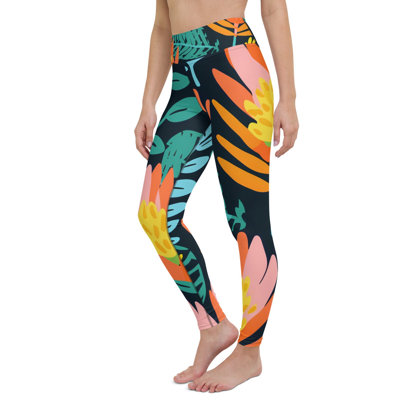 Women's Yoga Leggings - Banksia Dream Print | Stylish, Comfortable Activewear