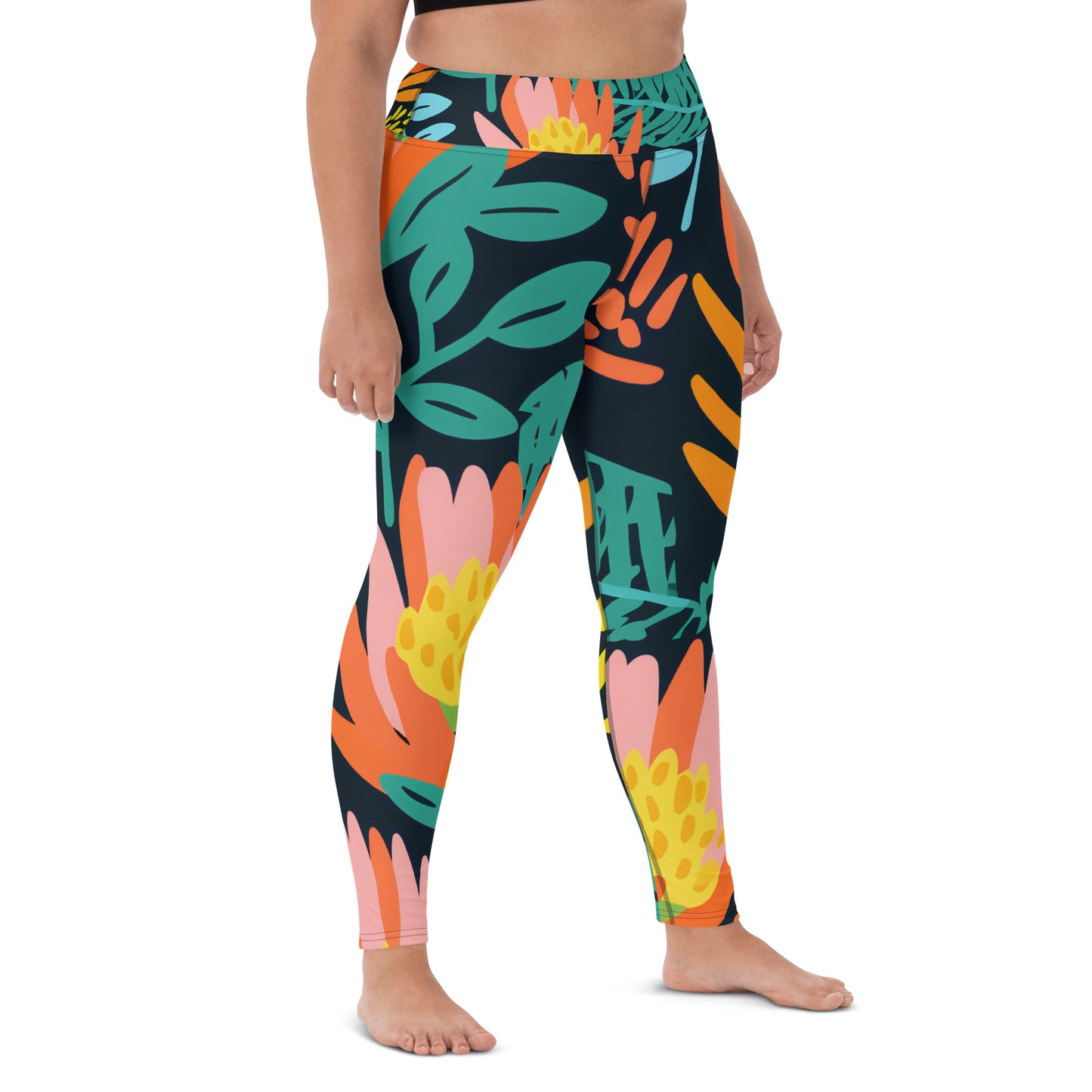 Women's Yoga Leggings - Banksia Dream Print | Stylish, Comfortable Activewear