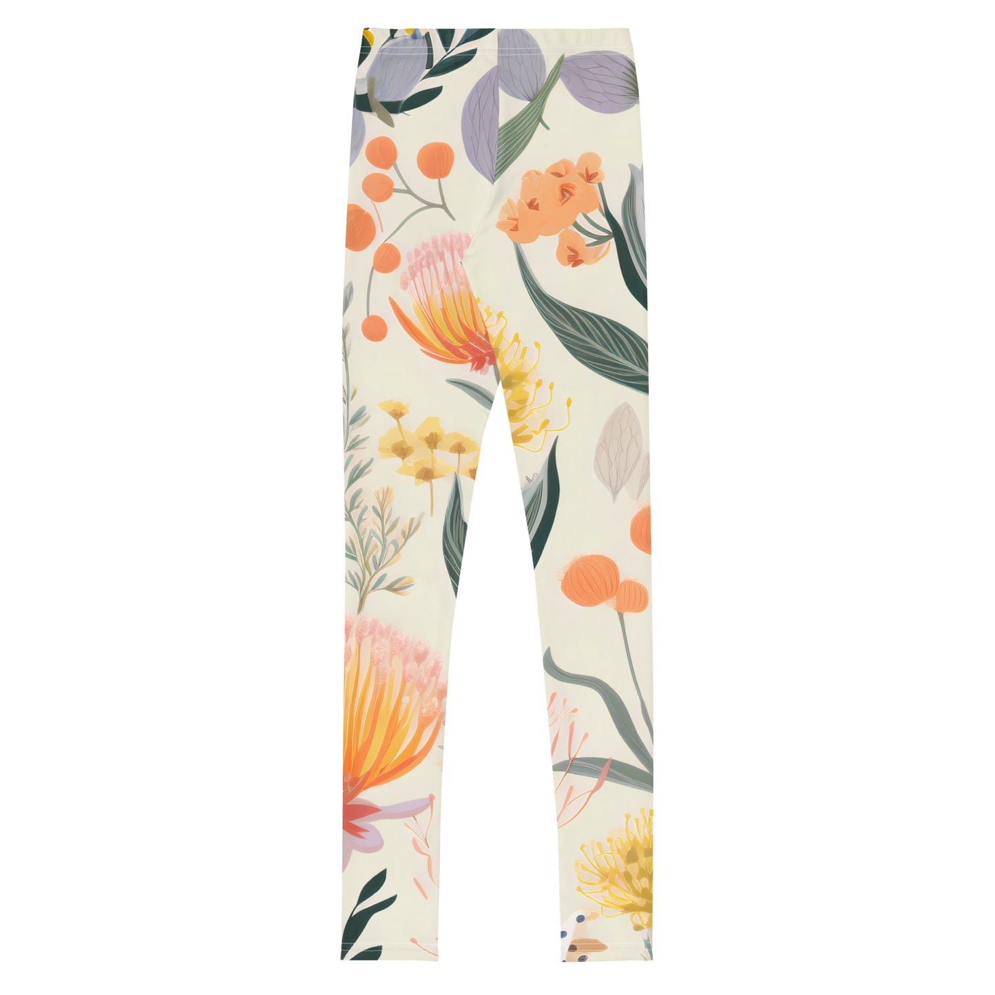 Vintage Botanical Youth Activewear Leggings | Stylish and Comfortable Workout Pants