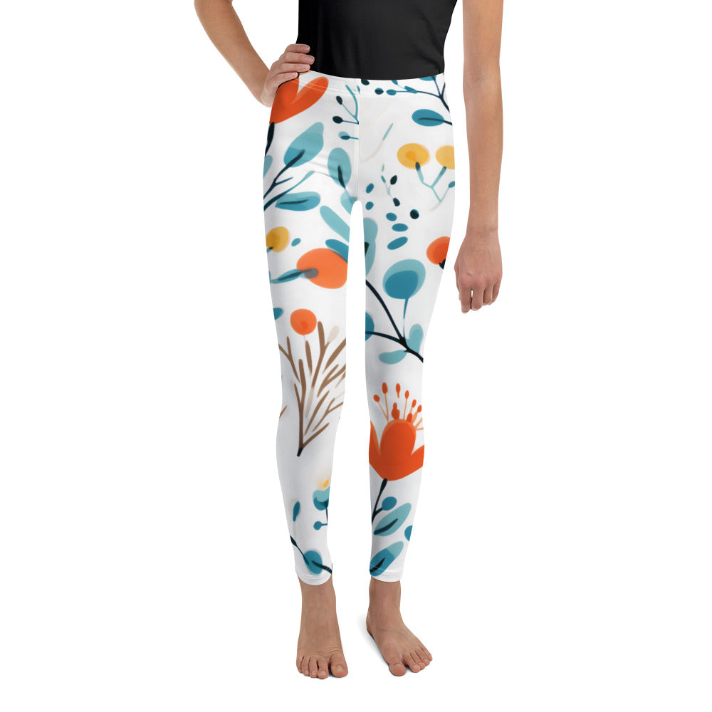 Youth Leggings Blue Eucalyptus | Stylish & Comfortable Kids' Pants